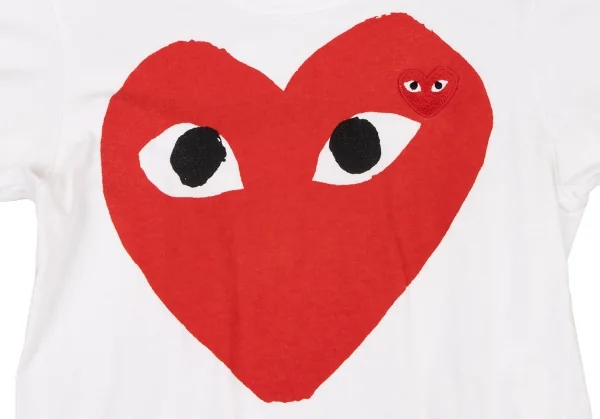 プレイ コムデギャルソンPLAY COMME des GARCONS ビッグアイプリントTシャツ 白赤S K-134213_007