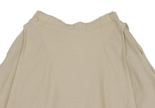 イッセイミヤケ エーポックISSEY MIYAKE A-POC INSIDE カッティングリブニットワイドパンツ ベージュ2 K-134223_011