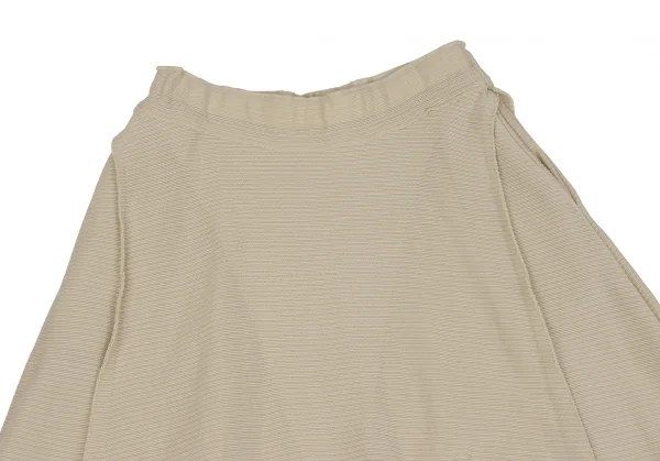 イッセイミヤケ エーポックISSEY MIYAKE A-POC INSIDE カッティングリブニットワイドパンツ ベージュ2 K-134223_003