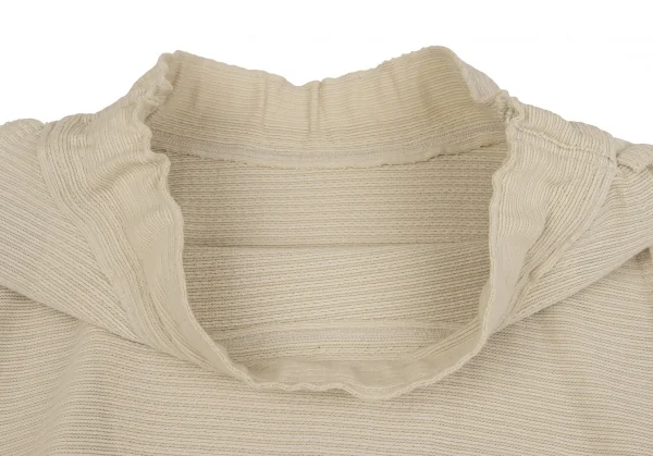 イッセイミヤケ エーポックISSEY MIYAKE A-POC INSIDE カッティングリブニットワイドパンツ ベージュ2 K-134223_004