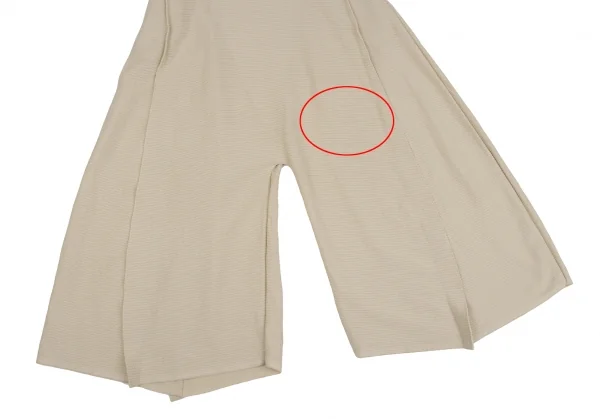 イッセイミヤケ エーポックISSEY MIYAKE A-POC INSIDE カッティングリブニットワイドパンツ ベージュ2 K-134223_006