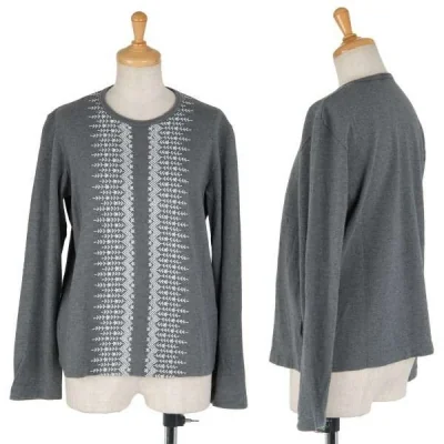 トリココムデギャルソンtricot COMME des GARCONS 刺繍ウール長袖カットソー