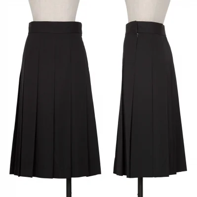COMME des GARCONS Wool Gabardine Pleats Skirt