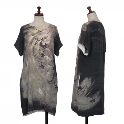 SPORTMAX Silk Floral Printed Short Sleeve Tunic