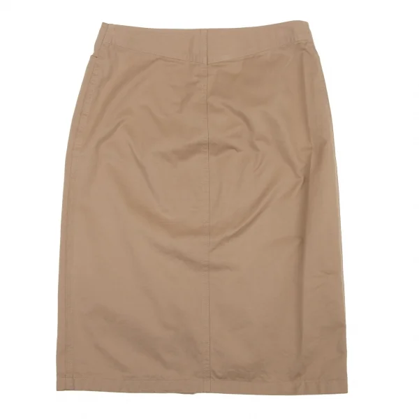 ARMANI COLLEZIONI Cotton Front Slit Skirt K-134262_010
