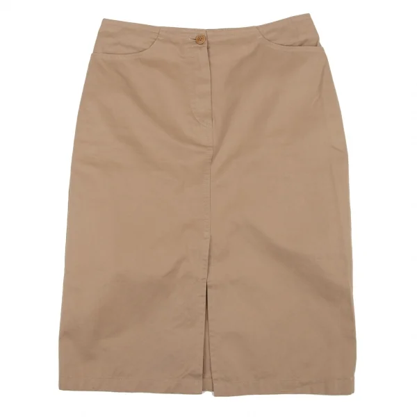 ARMANI COLLEZIONI Cotton Front Slit Skirt K-134262_002