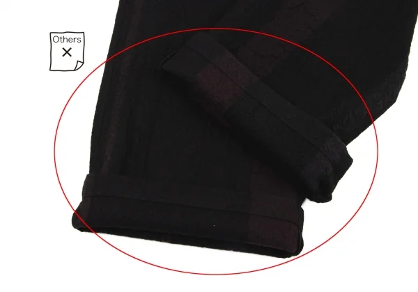 Yohji Yamamoto FEMME Stripe Wool Belted Pants K-134284_008