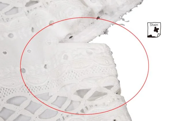 tricot COMME des GARCONS Back Button Lace Switching Blouse K-134300_004