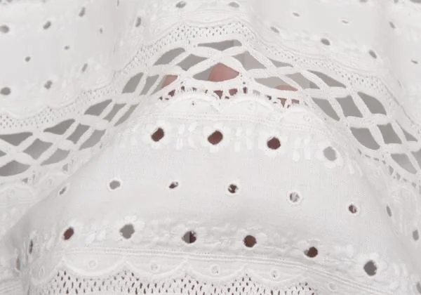 tricot COMME des GARCONS Back Button Lace Switching Blouse K-134300_013