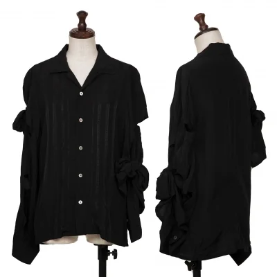 tricot COMME des GARCONS Cutting Ribbon Sleeves Rayon Shirt