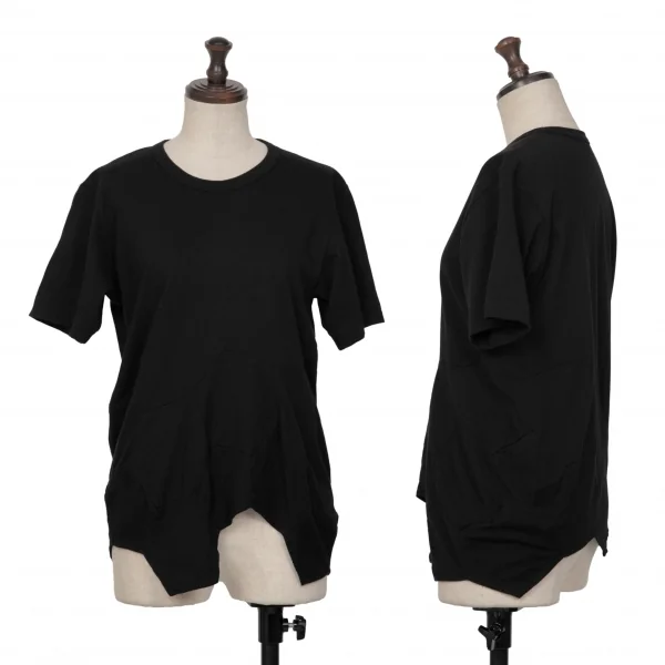 COMME des GARCONS Cotton Hexagon Switching T Shirt Black M K-134309_001