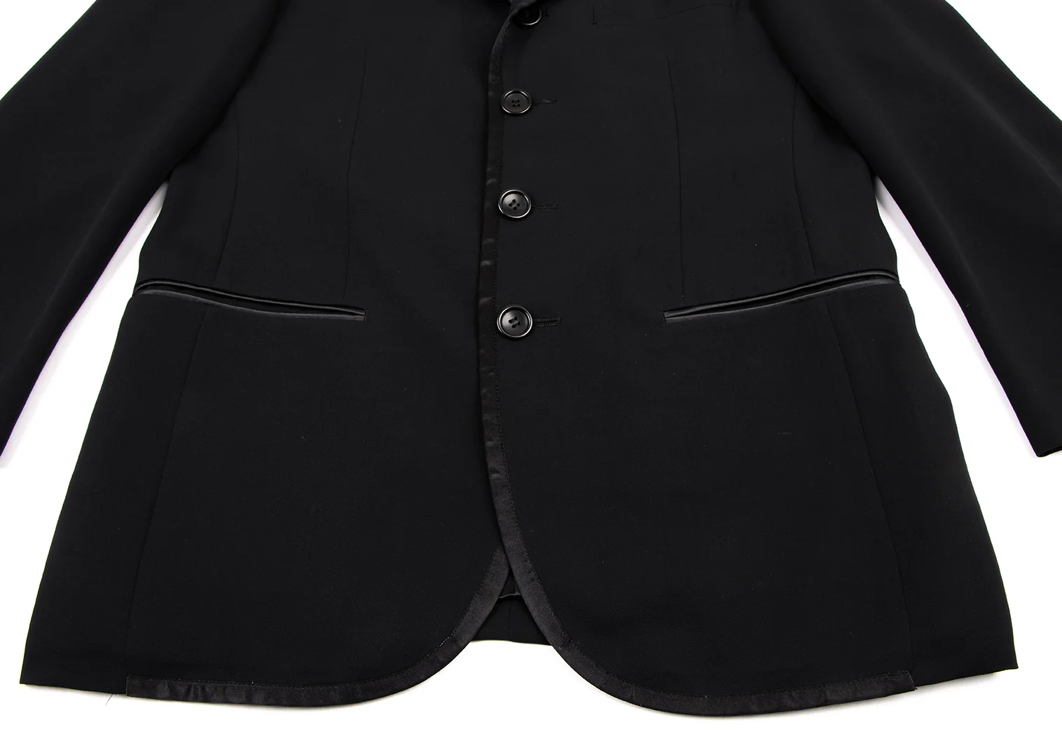 ケンゾーKENZO ウールレーヨンパイピングジャケット 黒2 | DC