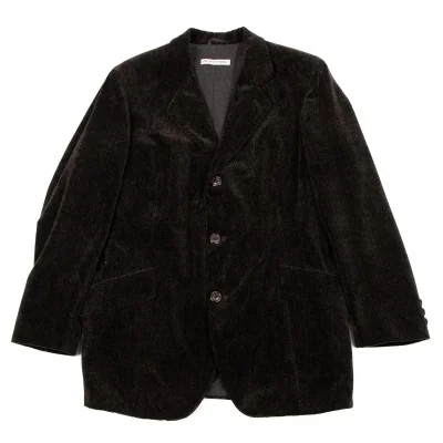 EMPORIO ARMANI Velor Herringbone Jacket