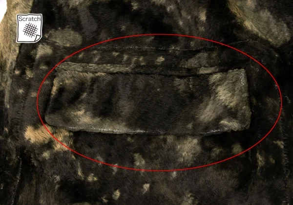 トリコ コムデギャルソンtricot COMME des GARCONSパイルまだらチェスターコート カーキ緑他M K-134333_010