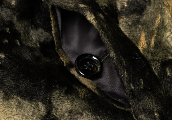 トリコ コムデギャルソンtricot COMME des GARCONSパイルまだらチェスターコート カーキ緑他M K-134333_012