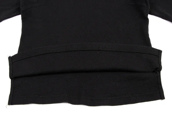 Y's Wool Cotton Turtle Neck Harf Sleeves Top K-134335_012