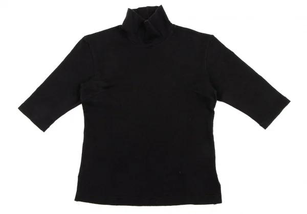 Y's Wool Cotton Turtle Neck Harf Sleeves Top K-134335_002
