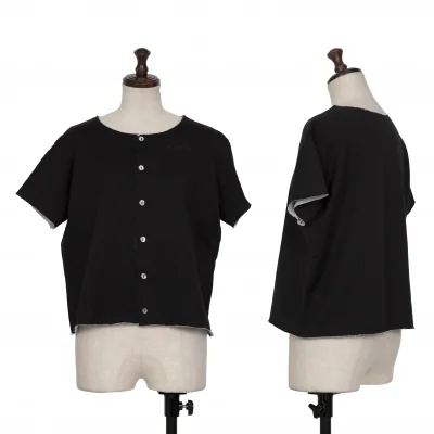Y's Double Face Short Sleeves Cardigan