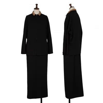 Yohji Yamamoto FEMME COSTUME Gabardine Jacket & Skirt