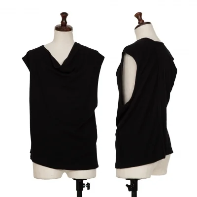 Yohji Yamamoto FEMME Draped Neck Asymmetry T Shirt