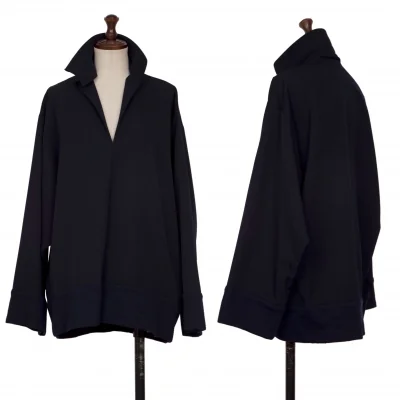 Yohji Yamamoto FEMME Wool Gaba Skipper Blouse