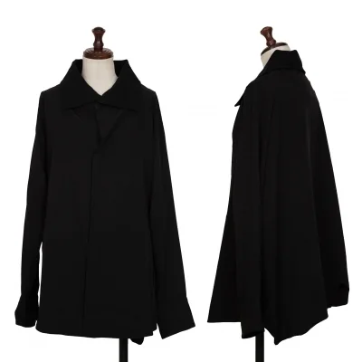 Yohji Yamamoto FEMME Silk Hem Asymmetry Cutting Shirt