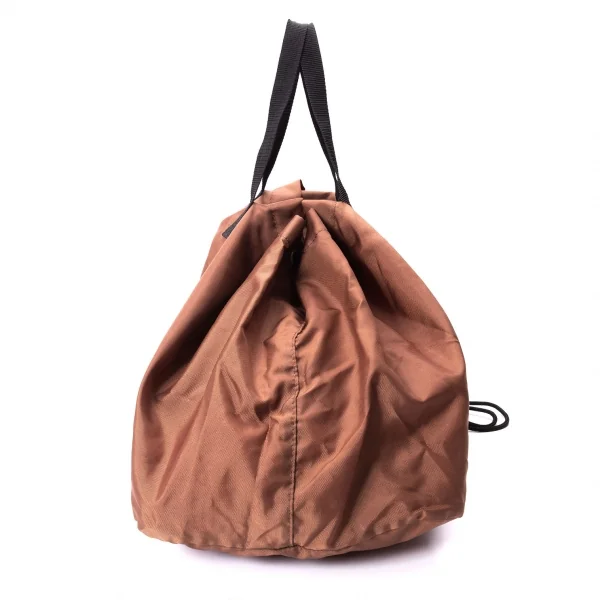 コムコム コムデギャルソンCOMME des GARCONS ナイロンコード絞りハンドバッグ 茶 K-134365_004