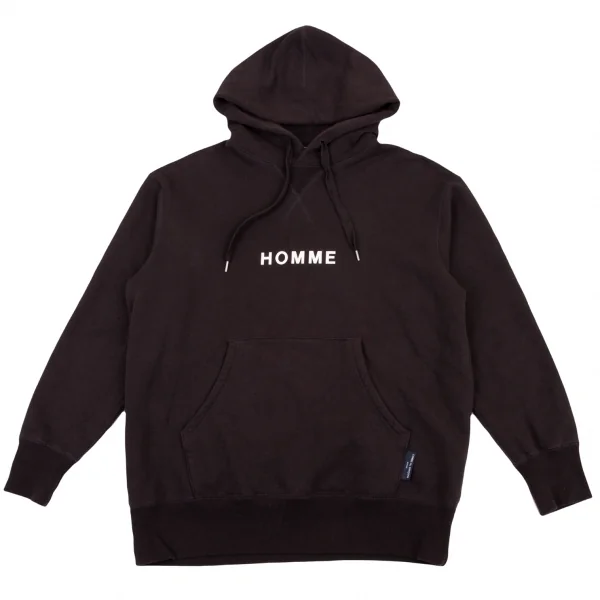 COMME des GARCONS HOMME Logo Printed Hoodie Bordeaux S K-134383_001