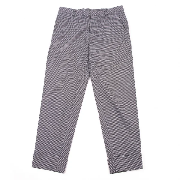 45rpm 45R Gingham Check Hem Double Pants White,Navy 2 K-134412_001