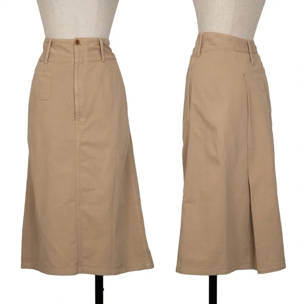 45rpm 45R Cotton High Waist Back Tuck Skirt Beige 2 K-134413_001