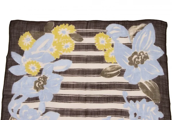 45rpm 45R Dyed Stripe Floral Handkerchief  K-134418_002