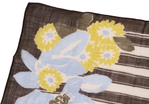 45rpm 45R Dyed Stripe Floral Handkerchief  K-134418_003
