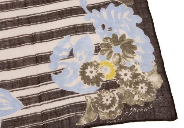 45rpm 45R Dyed Stripe Floral Handkerchief  K-134418_005