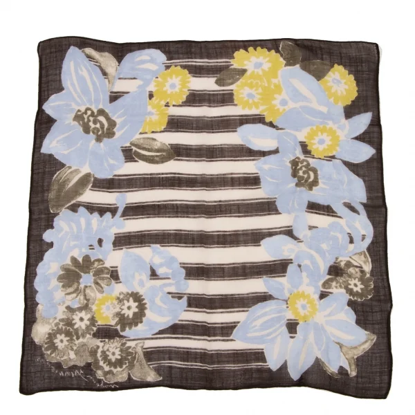 45rpm 45R Dyed Stripe Floral Handkerchief  K-134418_006