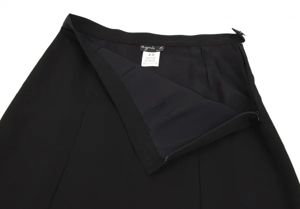 agnes b. Wool Gabardine Tuck Skirt K-134425_005