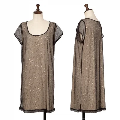 agnes b. Mesh Layered Short Sleeve Tunic