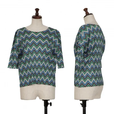 PLEATS PLEASE Zigzag Printed T Shirt
