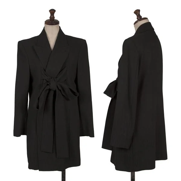 Jean Paul GAULTIER FEMME Cord Design Shadow Stripe Jacket Black 40 K-134468_001