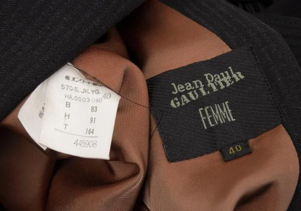 Jean Paul GAULTIER FEMME Cord Design Shadow Stripe Jacket K-134468_019