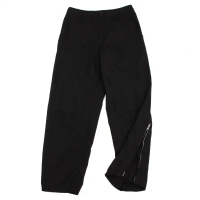 COMME des GARCONS HOMME PLUS Dyed Zip Hem Wool Pants