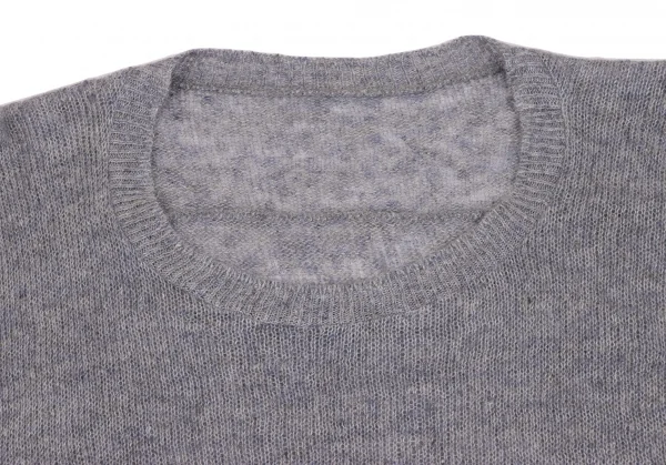 Y's Shirt Switching Linen Long Knit K-134505_004
