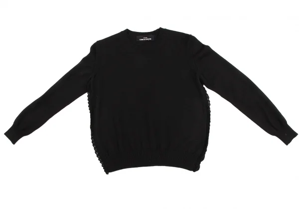 tricot COMME des GARCONS Side Lace Wool Knit Sweater K-134507_002