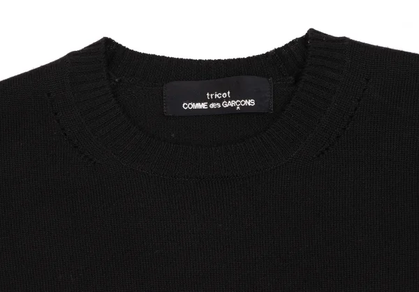 tricot COMME des GARCONS Side Lace Wool Knit Sweater K-134507_004