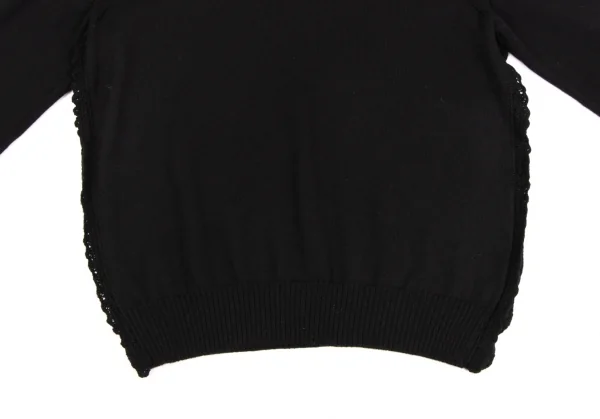 tricot COMME des GARCONS Side Lace Wool Knit Sweater K-134507_007