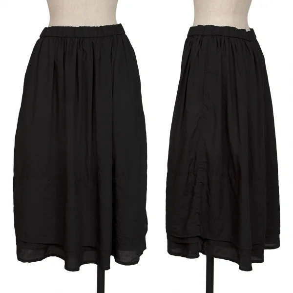 COMME des GARCONS COMME des GARCONS Layered Poly Skirt Black S K-134509_001