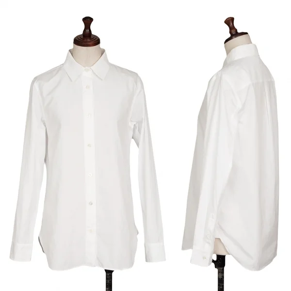 YOSHIE INABA L'EQUIPE Cotton Basic Long Sleeve Shirt White 38 K-134517_001