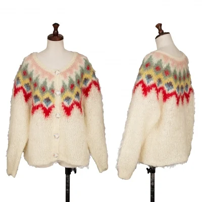 PINK HOUSE Mohair Wool Knit Cardigan