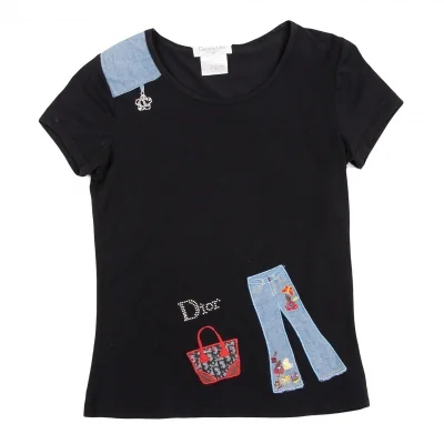 Christian Dior Patch Design Stretch T Shirt