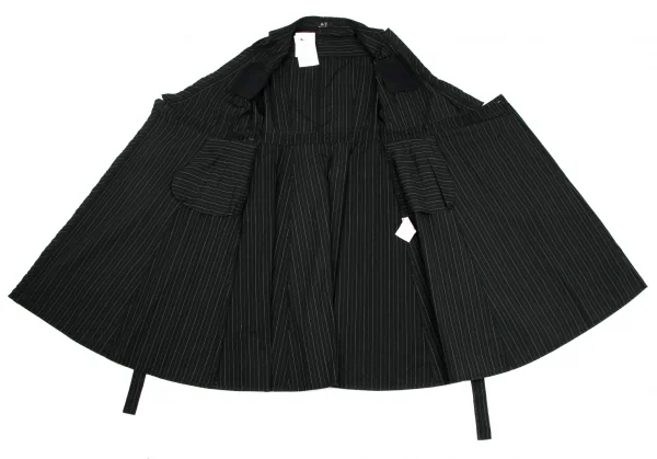 A/T Stripe Cotton Cache-coeur Dress K-134589_013