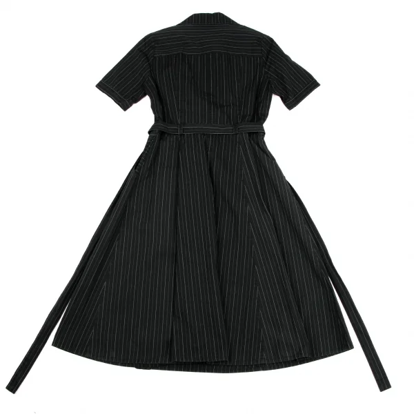 A/T Stripe Cotton Cache-coeur Dress K-134589_014
